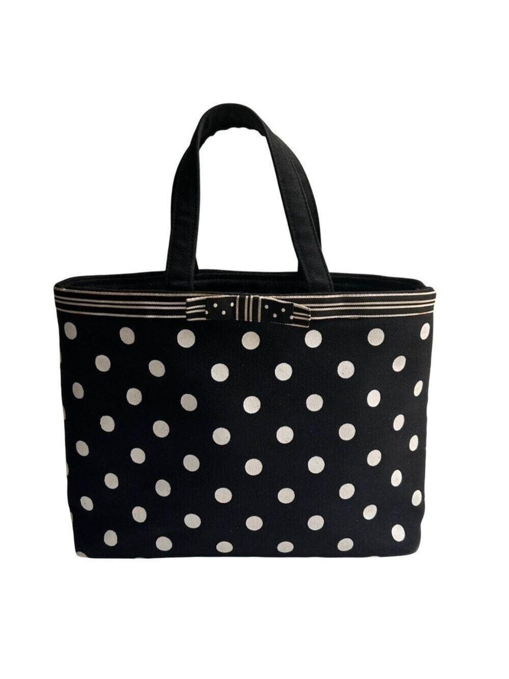 White House Black Market Polka Dot Tote Bag
